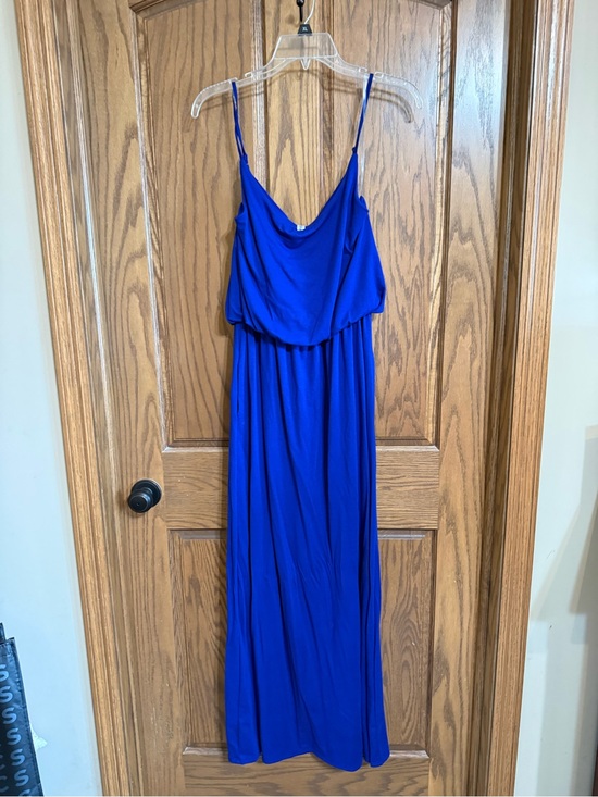 Zenana Outfitters Dresses & Skirts - Zenana Outfitters Cobalt Blue Cowl Neck Midi Dress